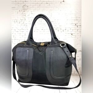 See by Chloé Black Nylon Doctor Bag - AS IS - Needs Repair & Cleaning